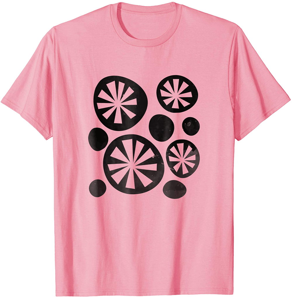 Atomic Art Cartwheel Pattern T-shirt - T-shirt (1000x1020), Png Download