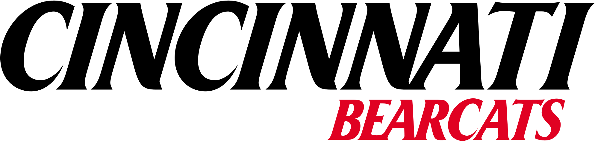 Open - Cincinnati Bearcats Static Cling Decal (2000x487), Png Download