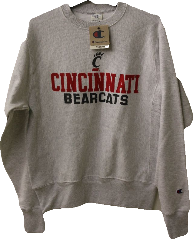 Champion University Of Cincinnati Bearcats Gray Crewneck, - Cincinnati Bearcats (720x1080), Png Download