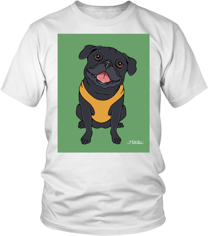 Black Pug Dog T-shirt - Friends Dont Lie Sweatshirt (800x800), Png Download