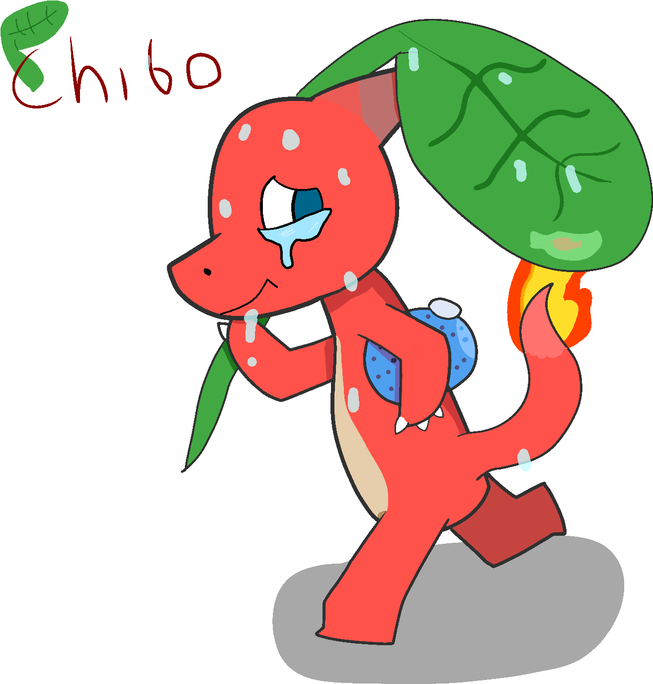 Charmander Line - Sprite - - Cartoon (1500x1500), Png Download