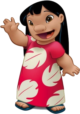 Lilo Pelekai - Dark Skin Cartoon Characters (337x479), Png Download