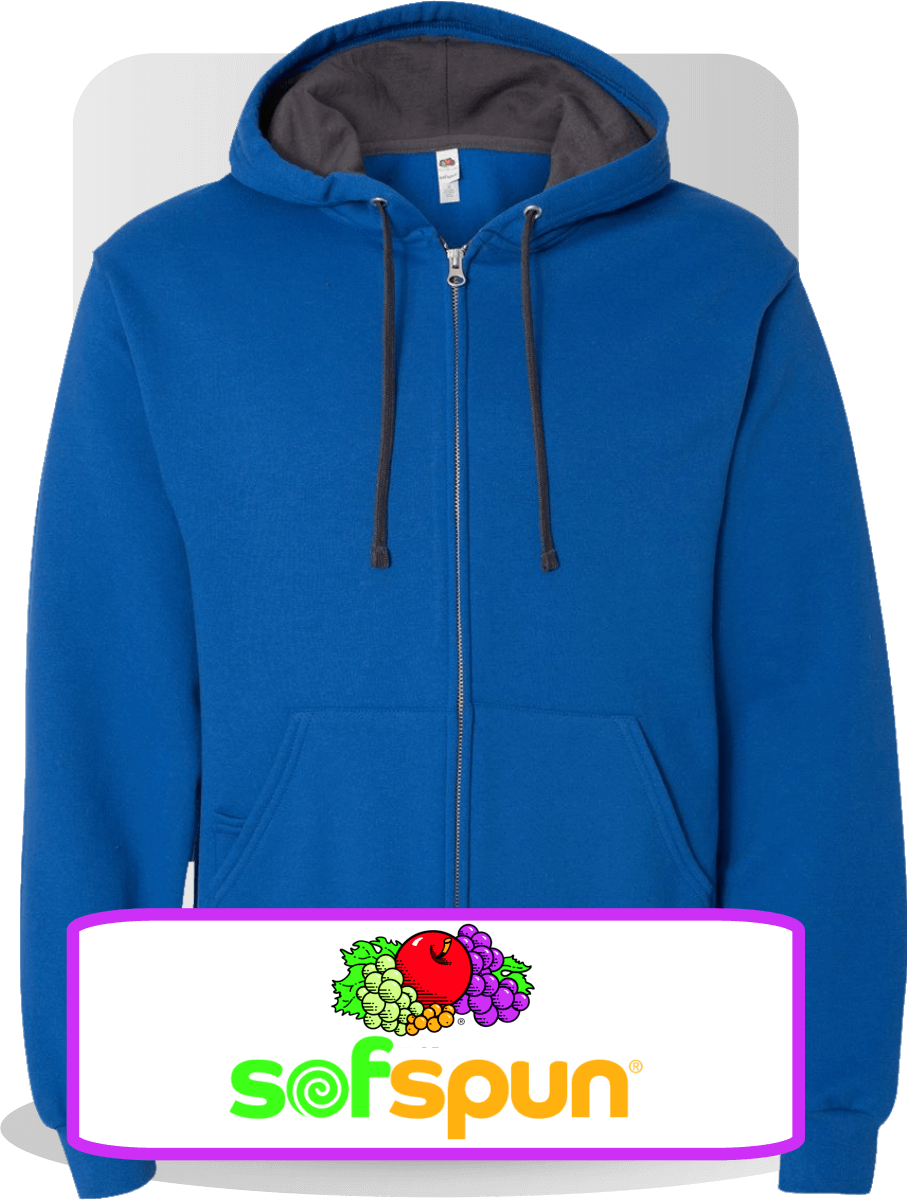 Sofspun Full-zip - Hoodie (907x1200), Png Download