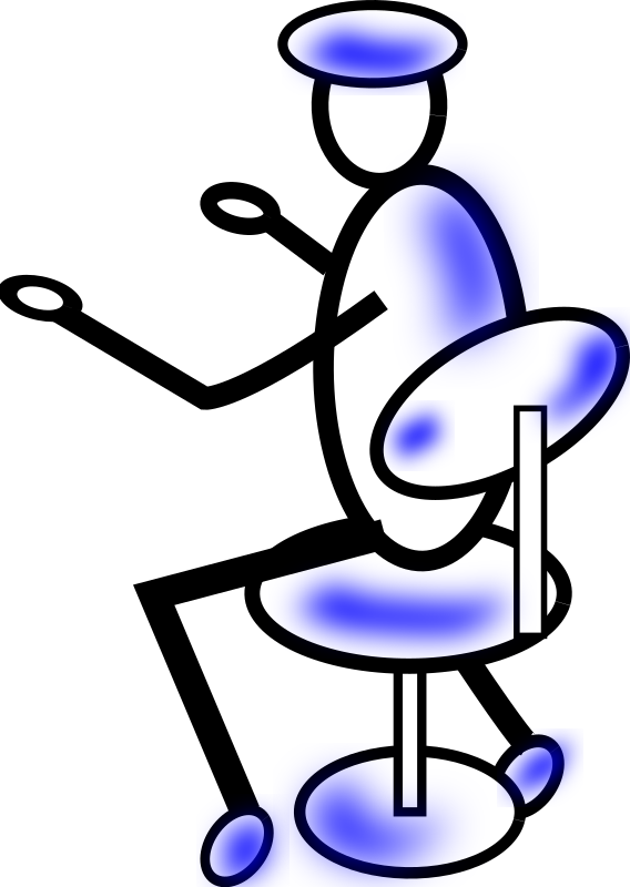 Engineer By Verses Man Working On Computer Only Man - Clip Art (568x800), Png Download