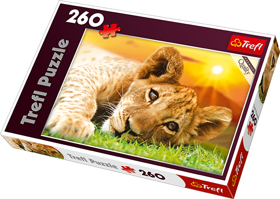 Click On The Photo To Enlarge It - Trefl Lion Cub Puzzle (260 Pieces) (561x400), Png Download