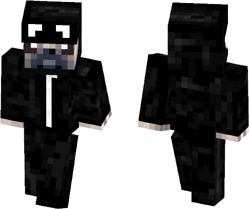 Black Pug - Lil Uzi Vert Minecraft Skin (584x497), Png Download