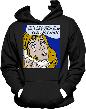 Vintage "crying Girl" Classic Car - Cat Noir (480x520), Png Download