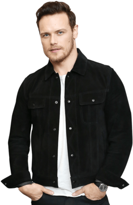 Outlander's Sam Heughan On Jamie's Much-anticipated - 【チャンピオン公式】リバースウィーブ(青タグ)ジップスウェットパーカー(11.5oz) 18fw リバースウィーブ (330x412), Png Download