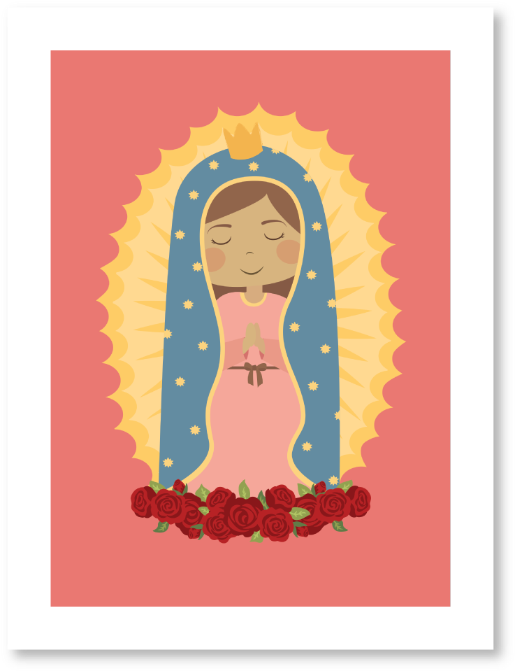 Lil' Guadalupe Print - Guadalupe: First Words/primeras Palabras By Patty Rodriguez (1080x1080), Png Download