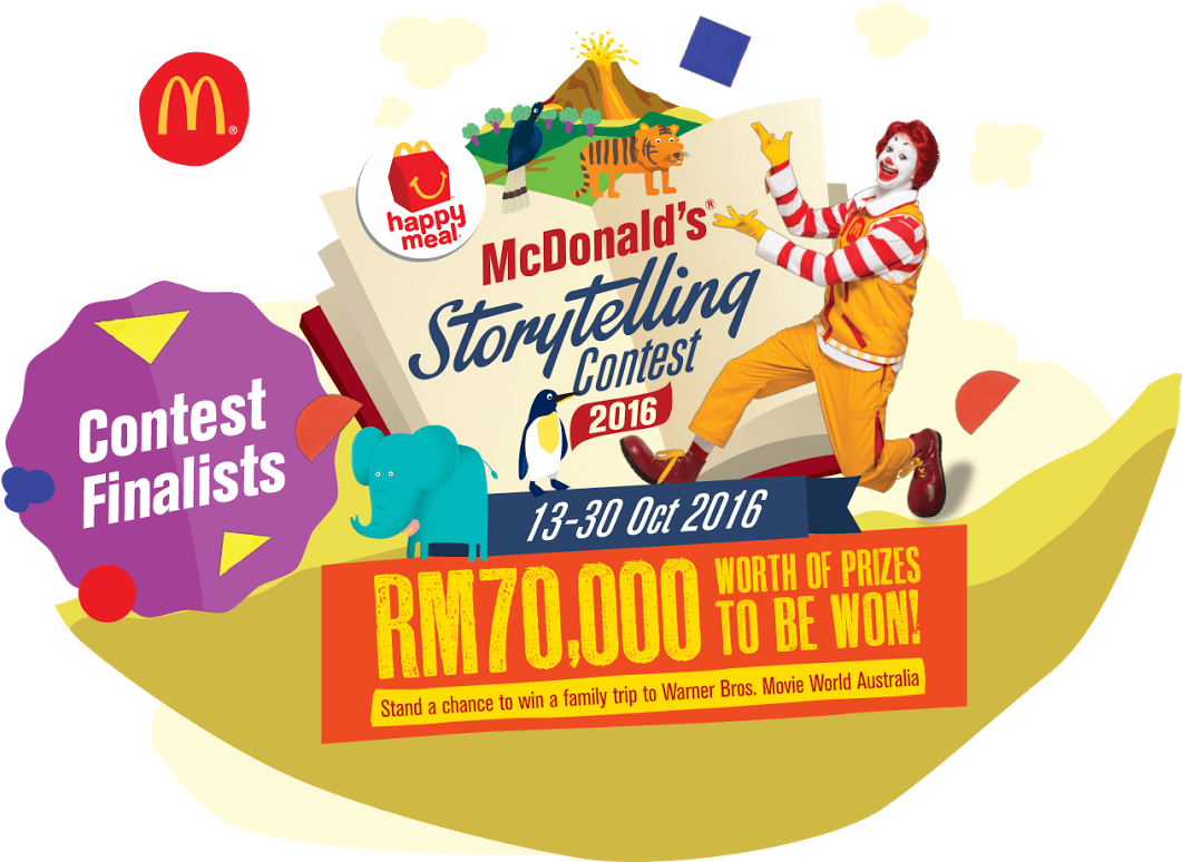 Recently, I Participated In The Mc Donald's Story Telling - Illustration (1600x773), Png Download