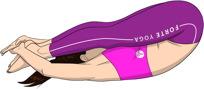 Lying Down Westward Yoga Pose - Lying Down Yoga Positions (900x675), Png Download