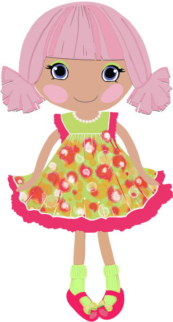 Girl Rag Doll Digital Clipart ,dolls Clipart , Rag - Lalaloopsy Clipart (389x720), Png Download