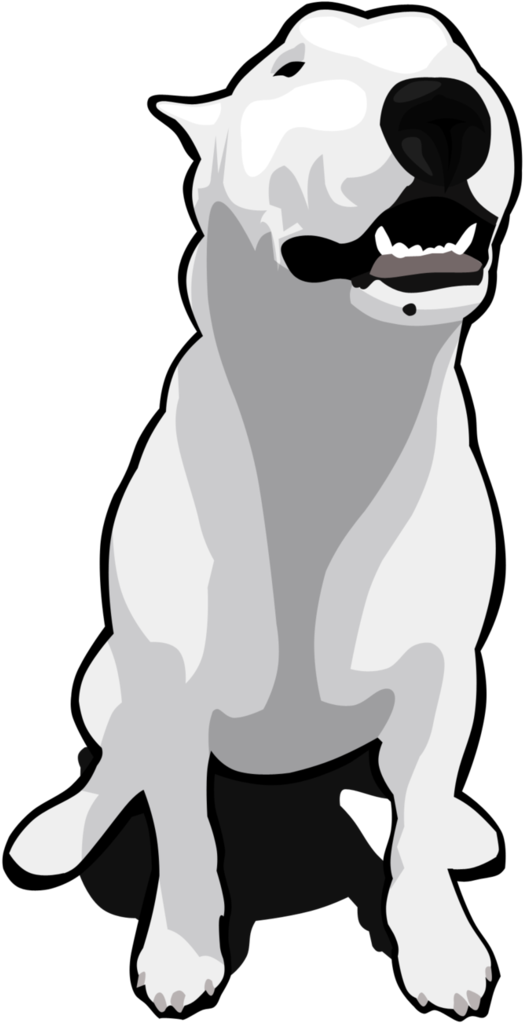 More Like Character - Bull Terrier Clip Art (707x1130), Png Download