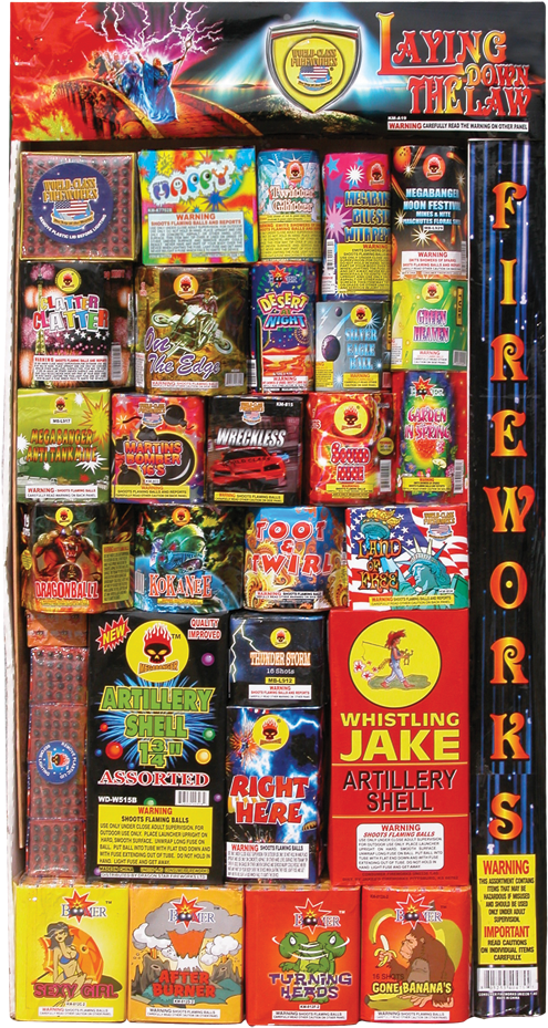 Big Firework Assortment Boxes (553x1000), Png Download
