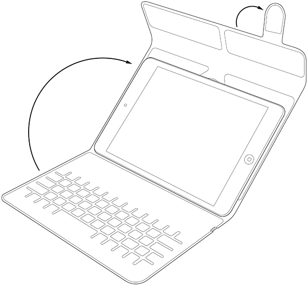 Universal Tablet Stand Product Drawing 1 - Illustration (600x559), Png Download