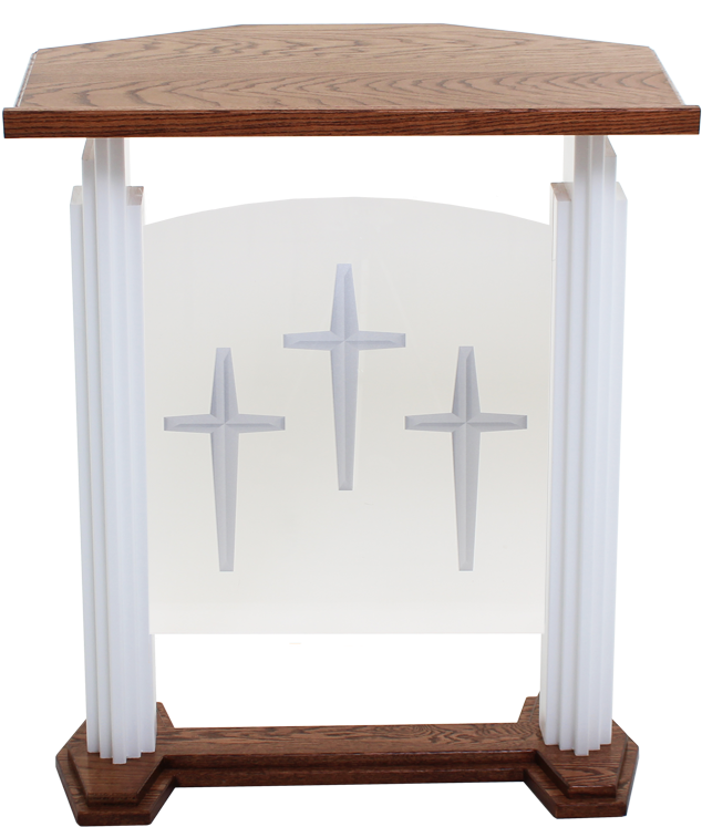 Wood With Acrylic Pulpit 701w Proclaimer - Pulpit (694x800), Png Download