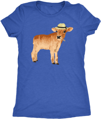 Cute Cow Illustrative Shirt - Shirt (480x480), Png Download