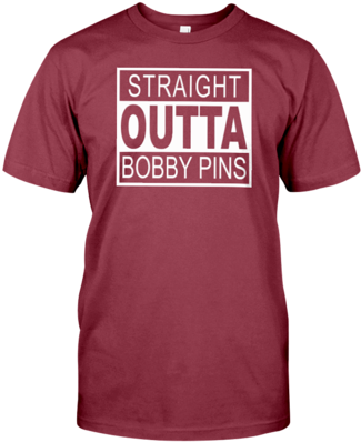 Straight Outta Bobby Pins T-shirt - Josh Allen Is Tall T Shirt (384x480), Png Download
