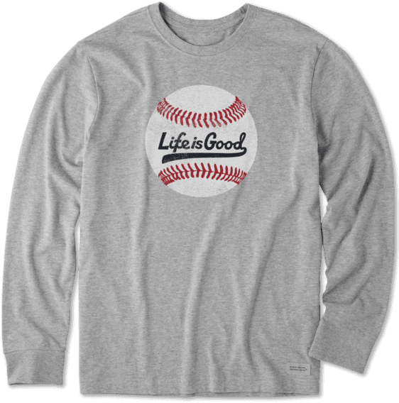 Men's Ballyard Baseball Long Sleeve Crusher Tee - Pirate Baseball Twin Duvet (570x570), Png Download