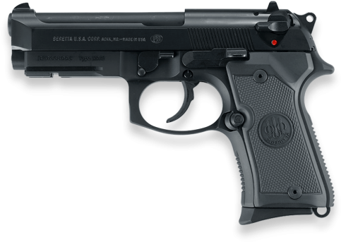 92 A1 Pistol, Compact With Rail, Black - Beretta (1005x482), Png Download