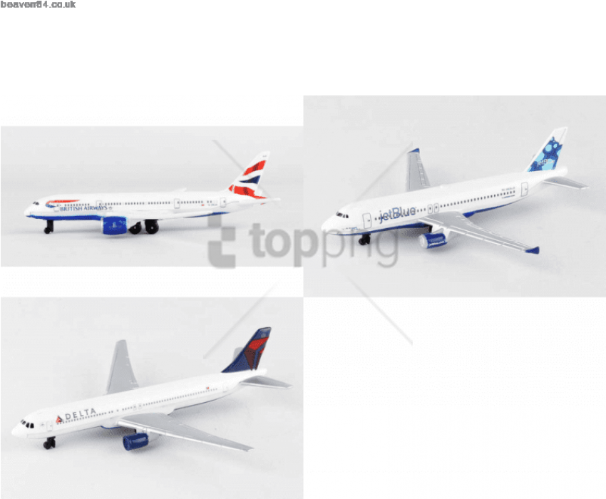 The Best Deal Online British Airways Jetblue Delta - Daron Ups, Jetblue Airlines Diecast Airplane Package (800x785), Png Download
