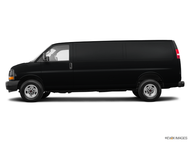 2017 Gmc Savana Cargo Van - Black Chevy Suburban 2013 (640x480), Png Download
