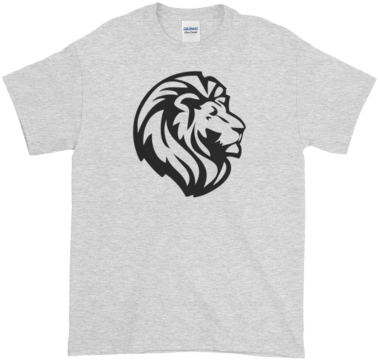 The Lion Head Shirt In Grey - Free Lion Head Png (800x800), Png Download