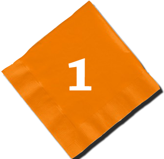 2 Burnt Toast - Napkins (600x326), Png Download