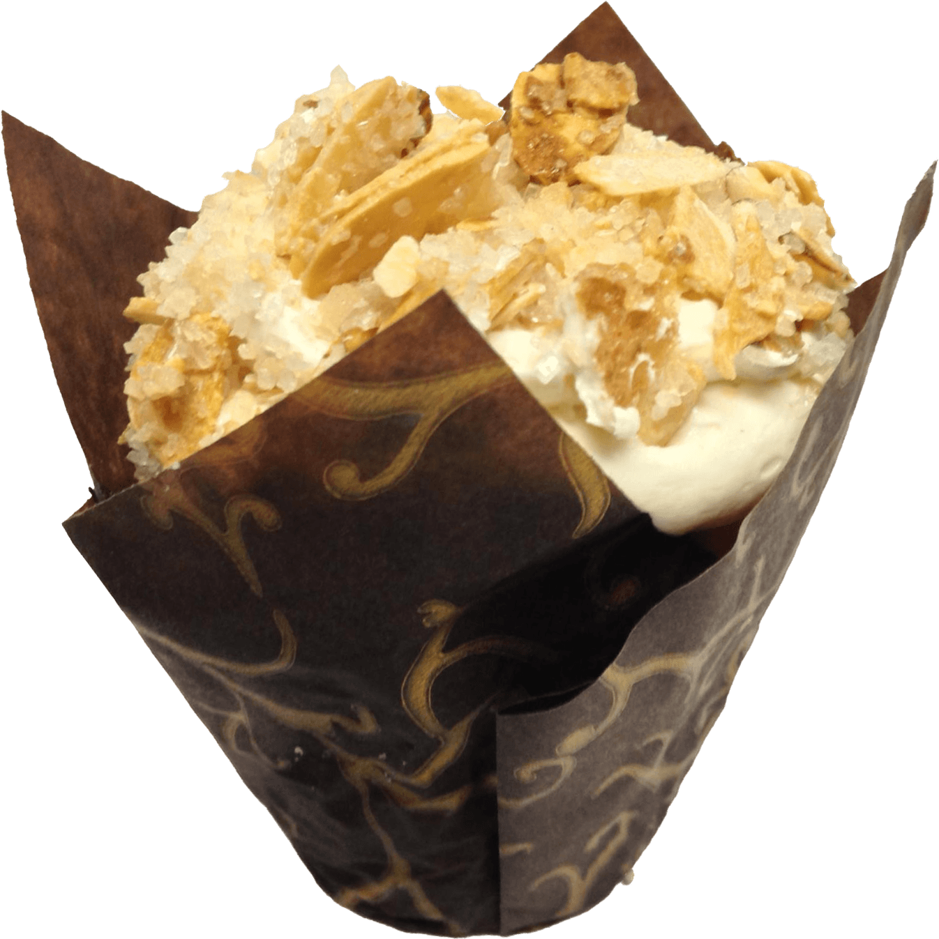 Burnt Almond Cupcake - Cupcake (1725x1503), Png Download