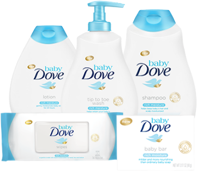 Baby Dove Rich Moisture - Dove Baby Products Kit (460x460), Png Download
