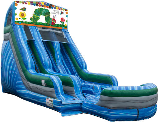 A 18ft Modular The Very Hungry Caterpillar Blue Crush - Blue Crush (554x410), Png Download