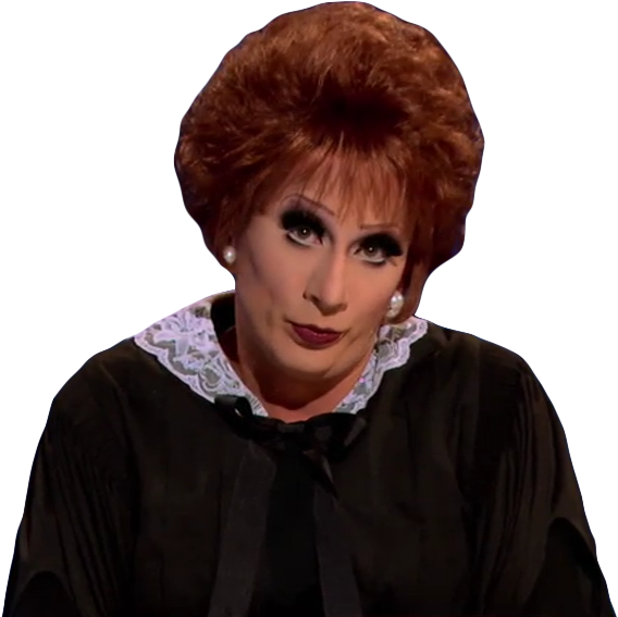 Transparent Bianca Del Rio Dressed Up As Judge Judy - Bianca Del Rio Judge Judy (596x584), Png Download