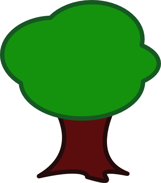 Large Trunk Tree Svg Clip Arts 522 X 593 Px (522x593), Png Download