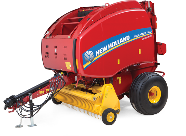 Roll-belt™ Round Balers - New Holland Rb 460 (900x610), Png Download