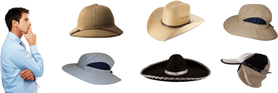 While Outdoors, You Will Want To Protect Yourself From - Hoed Vilt Sombrero Zwart (1024x341), Png Download