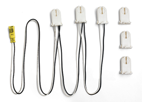 T8 Led Troffer Wiring Harness Kits - Epco 4' Troffer Wiring Harness Kit (480x345), Png Download