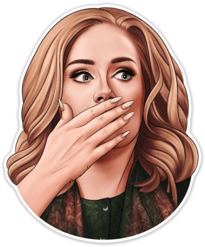 Ничего Себе Adele Адель Караул - Adele Стикеры (360x360), Png Download