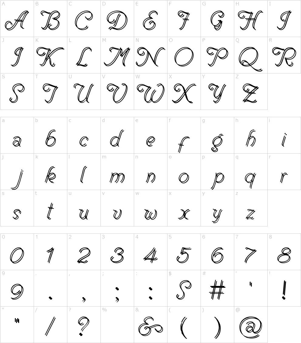 Renania Double Line Font - Regency Font (1000x1150), Png Download