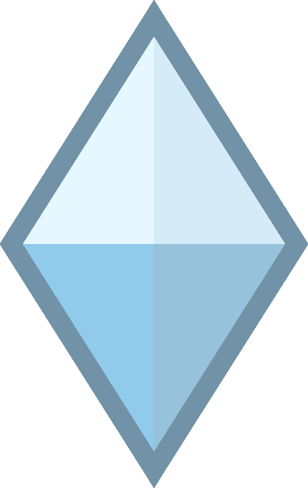 Ice Double Defective Ice Gemstone - Mixite Gem Steven Universe (600x948), Png Download