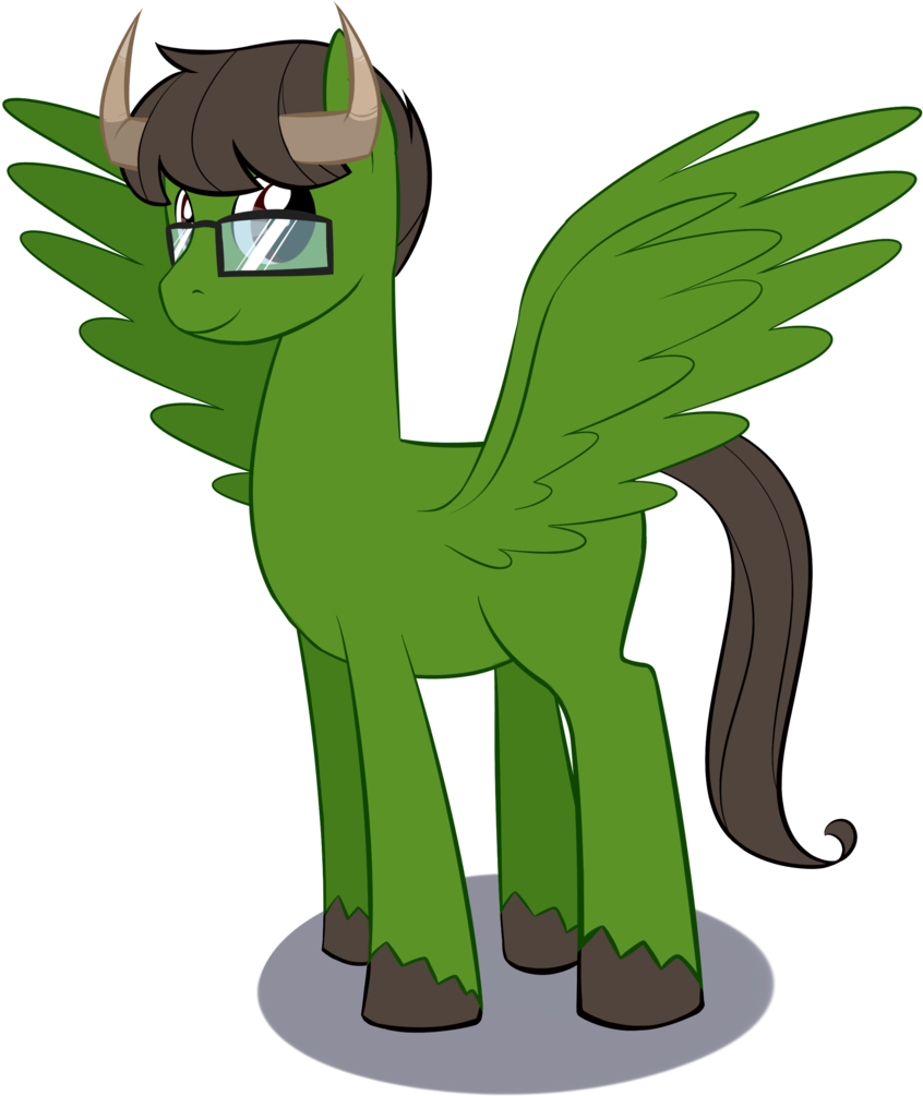 Scaredyash006, Bull Horns, Eddsworld, Glasses, Oc, - Cartoon (861x1024), Png Download