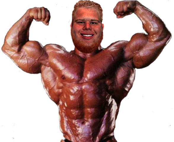 Post - Bodybuilder (609x480), Png Download