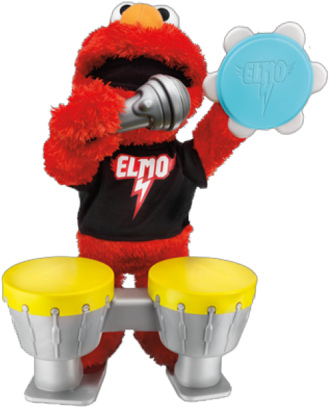 Sesame Street Let's Rock Elmo Plush - Sesame Street Let's Rock! Elmo With Bonus Guitar (600x600), Png Download