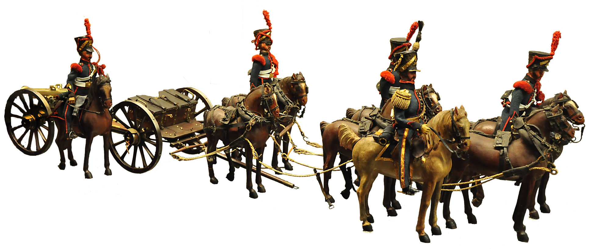 Horse-drawn Howitzer Train - Png Howitzer (2000x816), Png Download