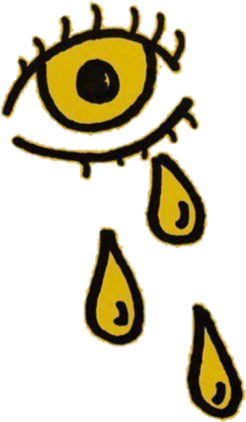 Yellow Amarillo Aesthetic Random Eye Ojo Crying - Yellow Aesthetic Tumblr Transparent (1024x1024), Png Download