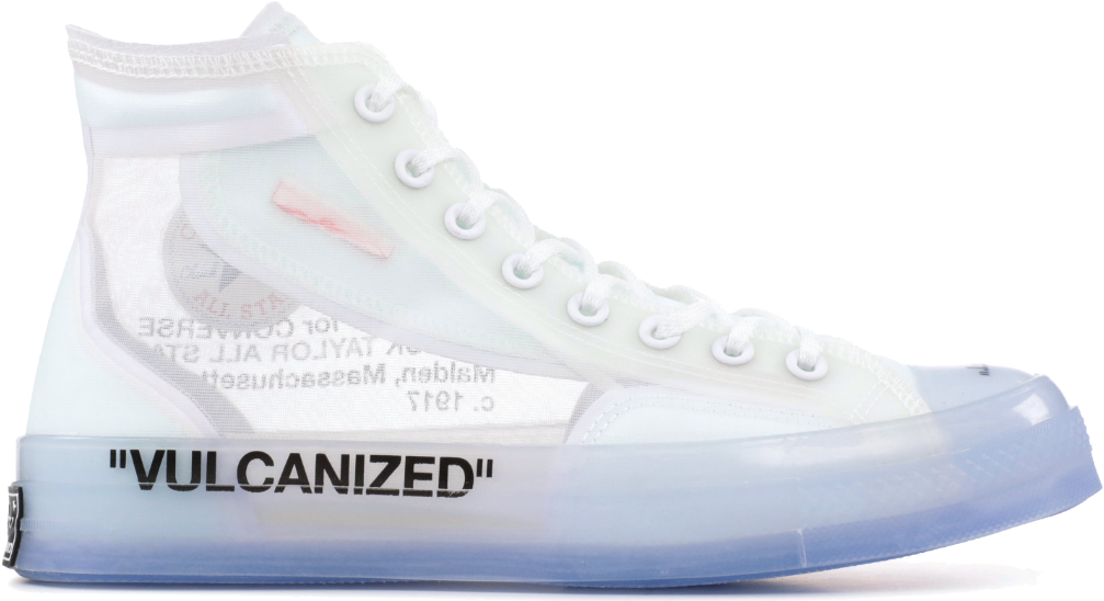 off white converse transparent