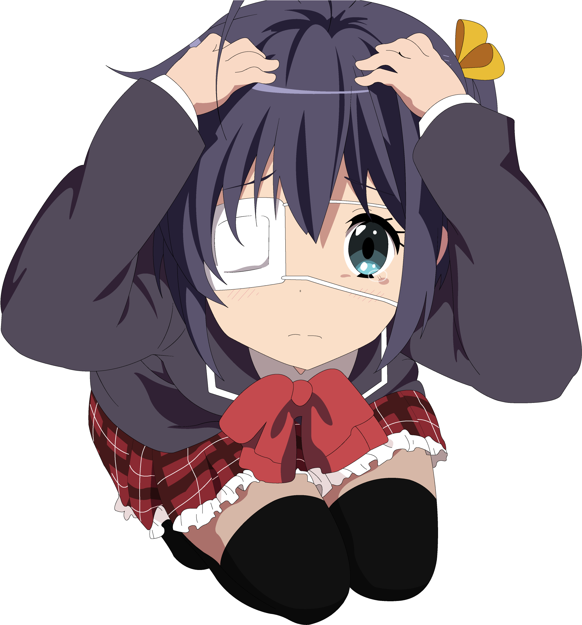 Download Png - Love Chunibyo & Other Delusions Rikka Scared (3840x2160), Png Download