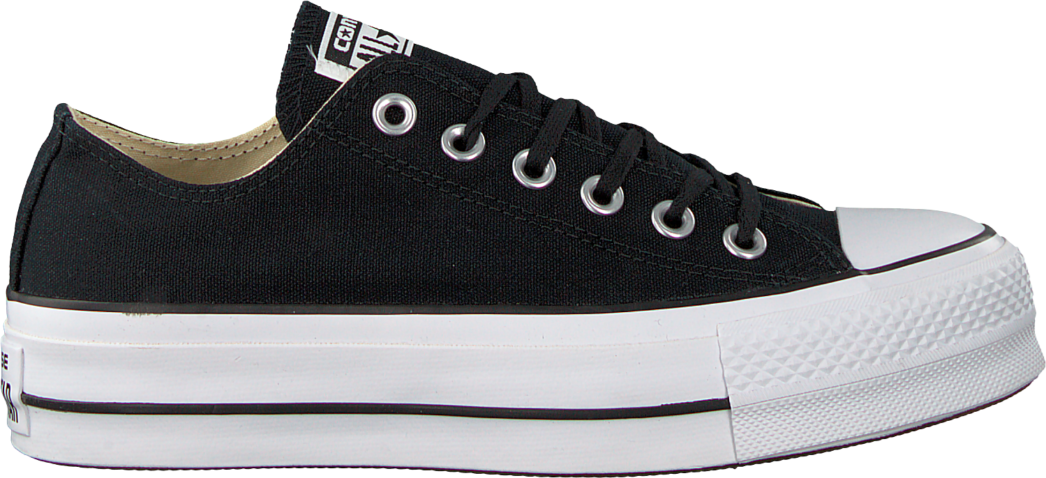 Shoes Black Converse Sneakers Converse Chuck Taylor - Converse Chuck Ii Craft Leather (1500x700), Png Download