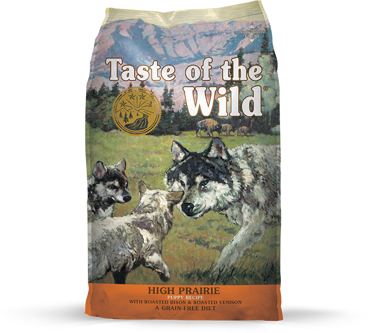 High Prairie Puppy Recipe With Roasted Bison & Roasted - Taste Of The Wild Puppy Food (759x681), Png Download