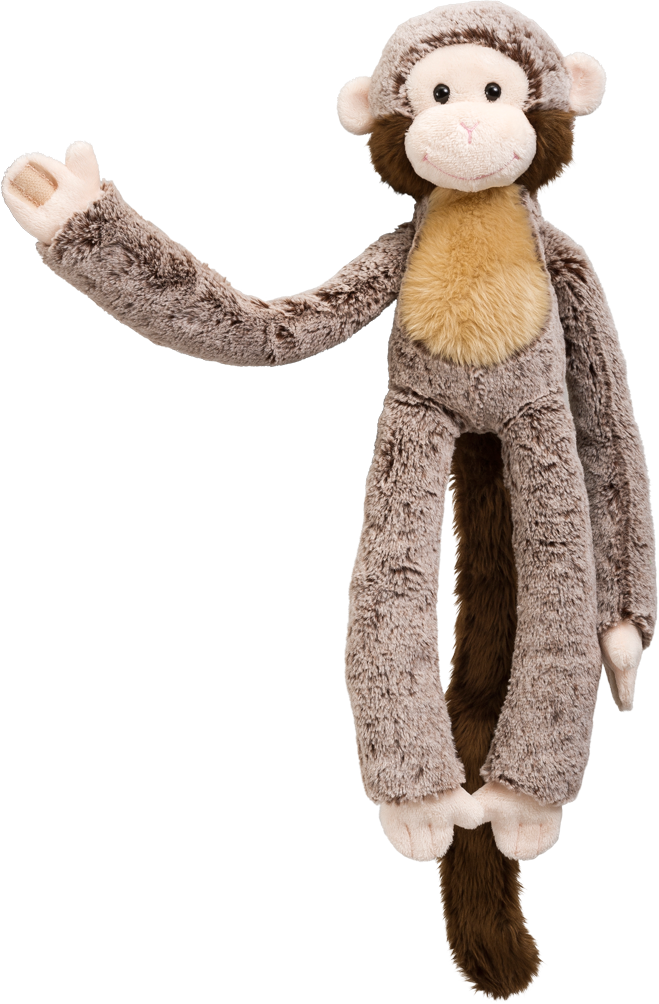 My Friend Hanging Monkey 45cm, Brown, Large - My Friend Hengende Ape, Brun Barn My Friend (659x1004), Png Download