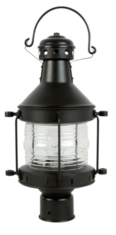 Outdoor Post Burnished Cooper And Clear Glass 19 1 - Craftmade Nautical 1 Light Lantern Head; Burnished (480x480), Png Download